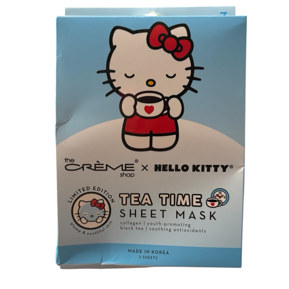 Hello Kitty Limited Edition Tea Time 3PC Sheet Masks
